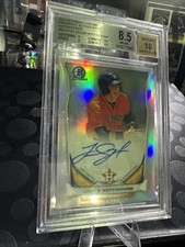 2014 BOWMAN CHROME PROSPECT AUTO REFRACTORS #BCAPJN JACOB NOTTINGHAM Beckett8.5