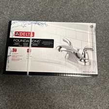 Delta Foundations B2510LF-PPU Two Handle Centerset Bathroom Faucet - Chrome