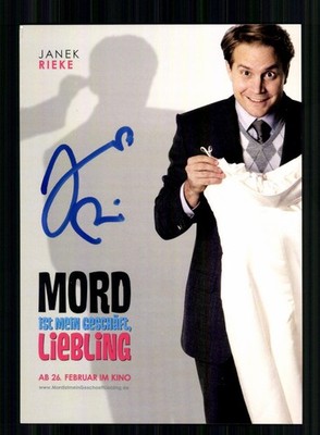Janek Rieke Mord ist mein Geschäft Autogrammkarte Original Signiert # BC 225680