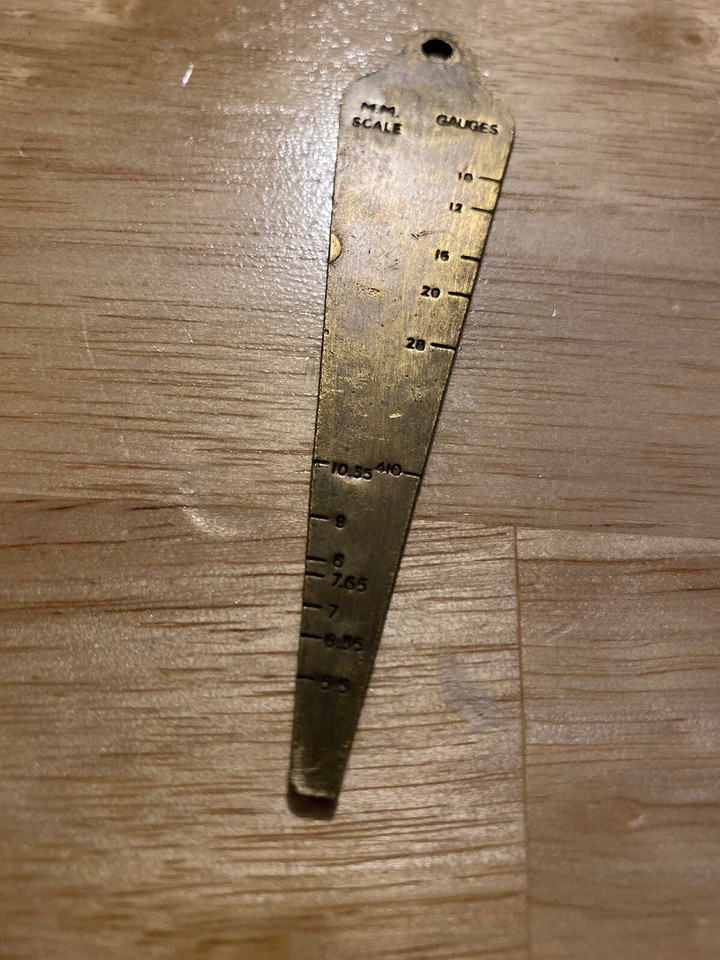 Colt Rifles Bore Gauge Gunsmith USA Brass Patina Gun Rifle Cowboy ...