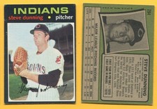 1971 Topps Baseball ~~~ STEVE DUNNING ~~~ No. 294 ~~~ FREE S/H