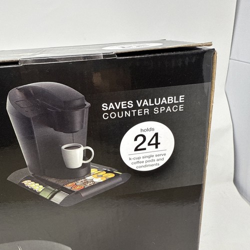 Mind Reader 24 K-Cup Coffee Pods & Condiment Organizer, Black, New Sealed - Picture 6 of 24