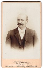 Photograph by A. Drawe, Berlin C., M�nz-Strasse 7, middle-class man with...