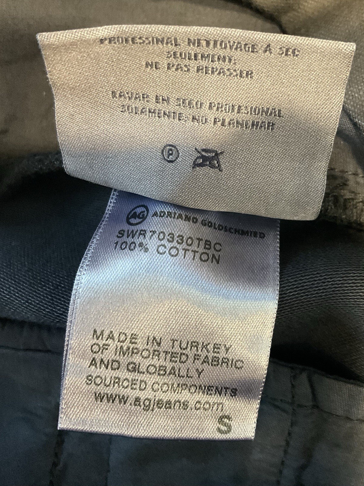 NWT Adriano Goldschmied Womens High Waisted Pants W/ Faux Leather Coating Small thumbnail 17