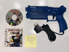 Virtual Cop (Sega Saturn) EX + Nuby Virtual Light Gun Controller Tested Clean #3