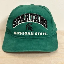 Vintage Michigan State Spartans Snapback Hat Drew Pearson MSU 90s NCAA Cap