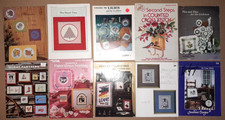 Cross Stitch Pattern Books Lot Of 10 Mixed Themes Vintage