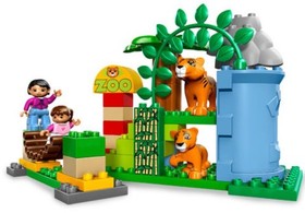 Lego Duplo #5635 Big City Zoo 4 Minifigures 12 Animals + Instructions 124/125