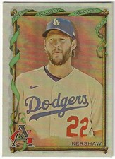 2023 Topps Allen & Ginter CLAYTON KERSHAW Insert SILVER PORTRAIT Parallel Card