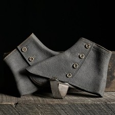 Antique Pair of S. Rauh  Co Wool 4 Button Spats, Vintage Footwear, Lot 4