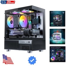 Aqua 3, Micro ATX Case, MATX PC Case with 3 X 120mm 3-Pin ARGB Fan Pre-Instal...