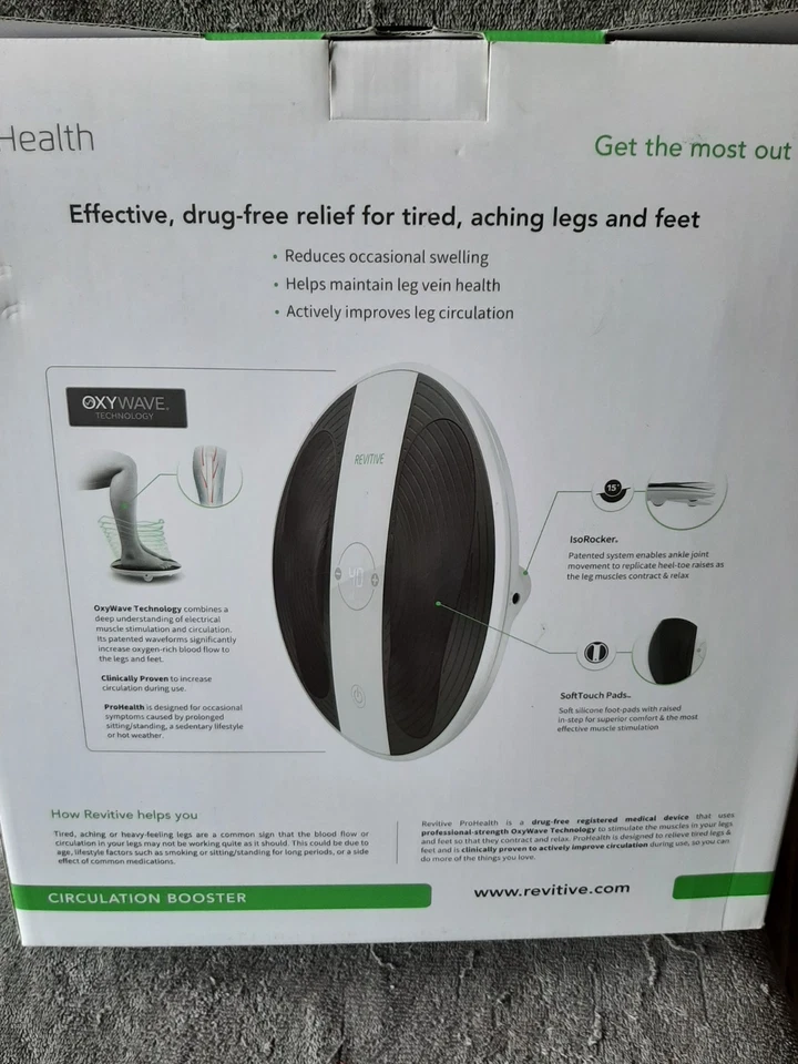 Revitive Pro Health Circulation Booster BOXED, manual, no remote  - Image 2 of 4
