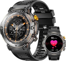 Military Smart Watch for Men Call Receive/Dial Rugged Tactical Fitness Tracker