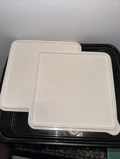 Tupperware Seal Lid 5353 White 9 in. Square Snak Stor New