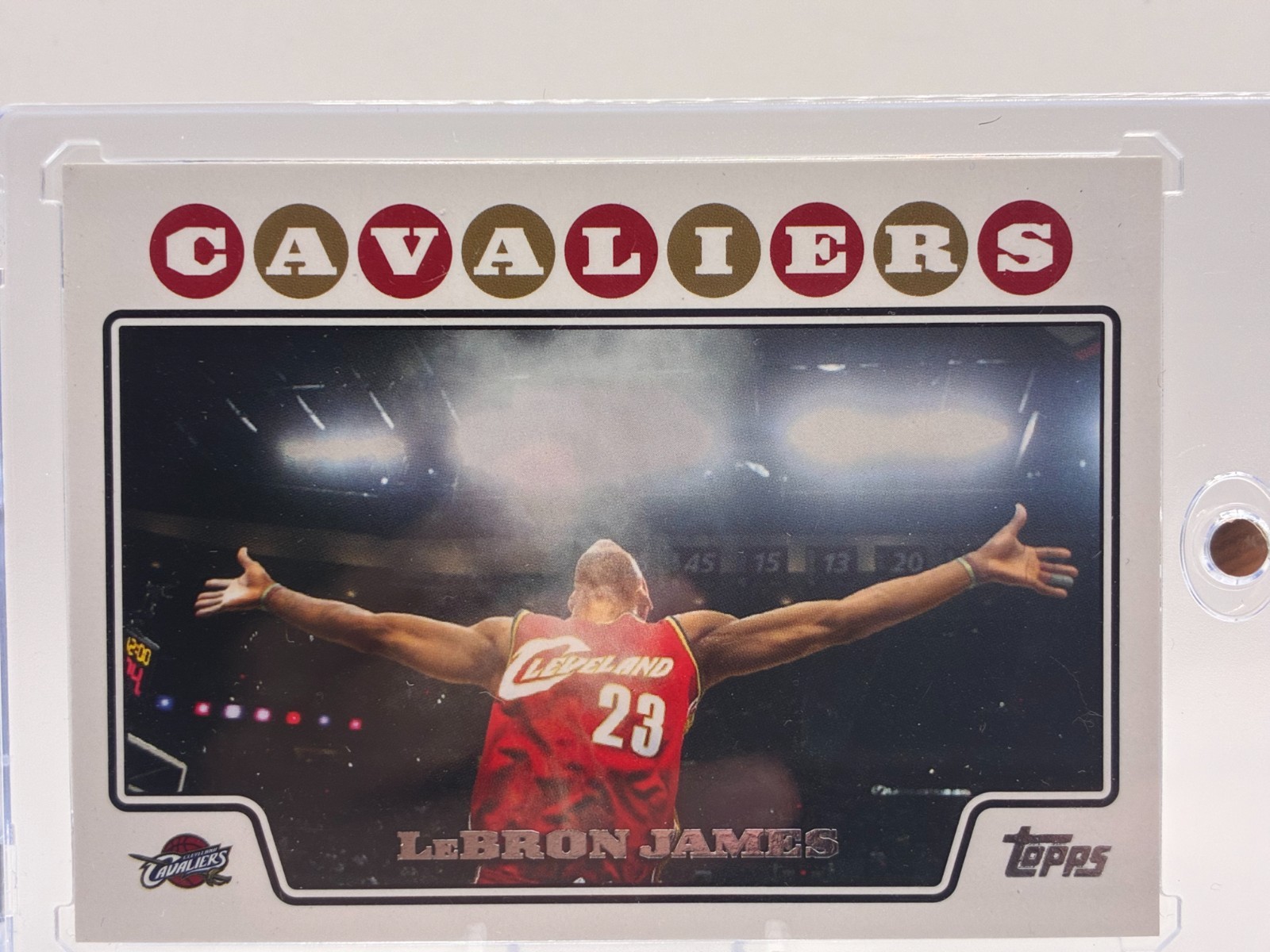2008/2009 Topps Lebron James Chalk Toss Card Read - Soft Left Corner