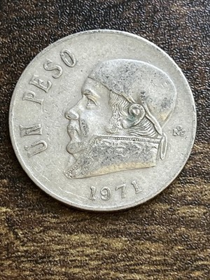 1971 Mexico Un 1 One Peso XF Extremely Fine Actual Coin TC6709*