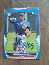 Jefferson Rojas Signed 2023 1st Bowman Baseball Card Cubs #BP-70 /150 Blue