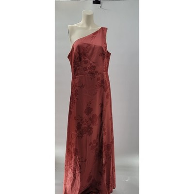 Birdy Grey Kira Dress XL Wild Rose Whimsical Bloom Matte Satin One Shoulder Maxi