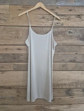 Womens JKY By Jockey Slip Dress Sz XL Beige Nude Ultralight Smoothing Cling Free