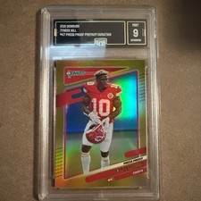 2021 Donruss Gold Press Proof Premium Variation GMA Mint 9  Tyreek Hill Chiefs