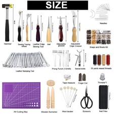 Complete Leather Craft Kit with Tools and Holder