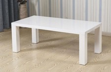 WHITE COFFEE TABLE HIGH GLOSS FOXLEY LIVING ROOM FURNITURE