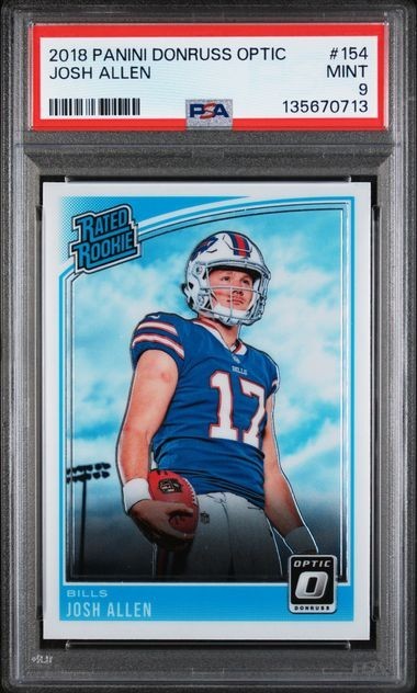 PSA 9 MINT 2018 Donruss Optic - Rated Rookie Josh Allen #154 (RC)