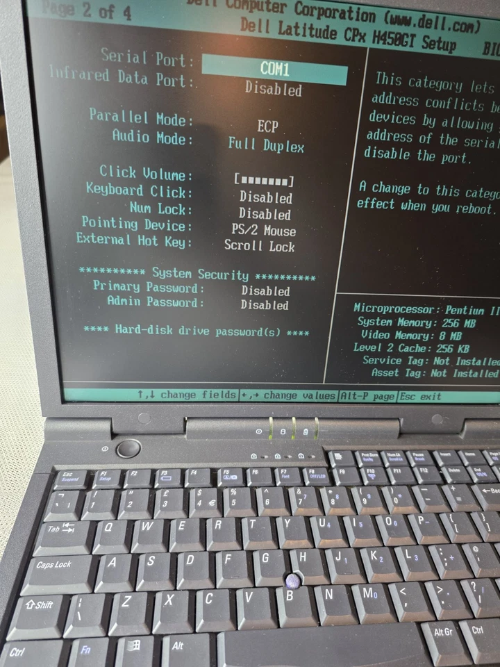 Dell Latitude CPx Pentium III Model PPX Vtg Rare Laptop Untested Read Descriptio - Image 4 of 4