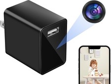 Wireless Smart Charger Camera - Mini HD 1080P WiFi Indoor Camera