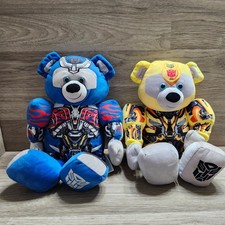 Build a Bear Transformers Optimus Prime  Bumblebee Bear Plush