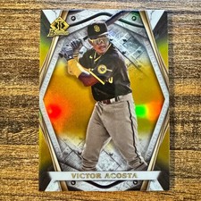 2022 Bowman Victor Acosta #BI-3 Invicta Gold Refractor #49/50 San Diego Padres