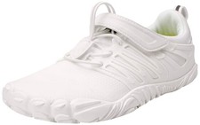 Joomra Minimalist Trail Running Shoes Women Wide 10.5-11, W30 | All White 