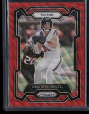 2023 Panini Prizm Dalton Schultz Red Wave Prizm 040/149 #115 Houston Texans