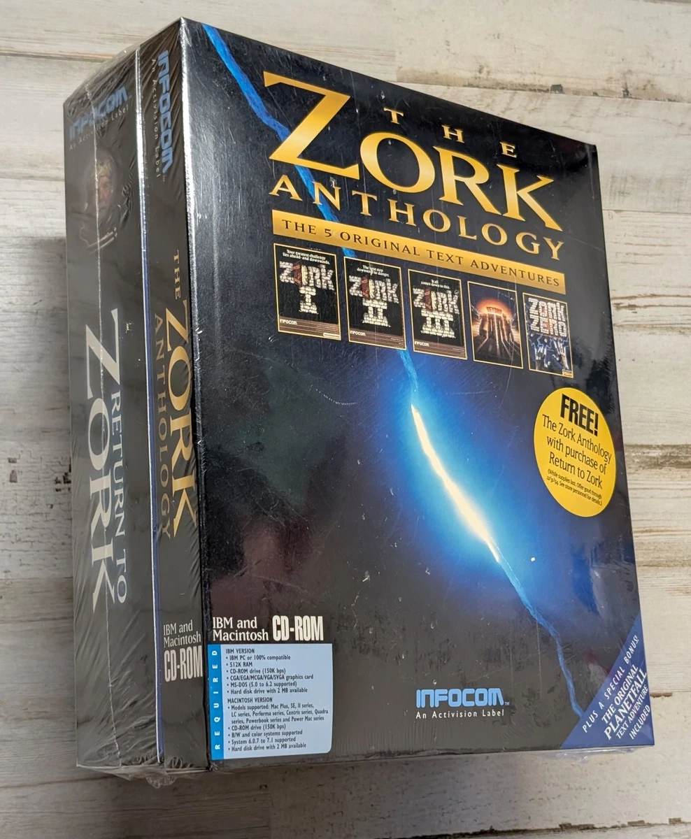 Return To Zork & The Zork Anthology Rare Dual Pack Big Box PC