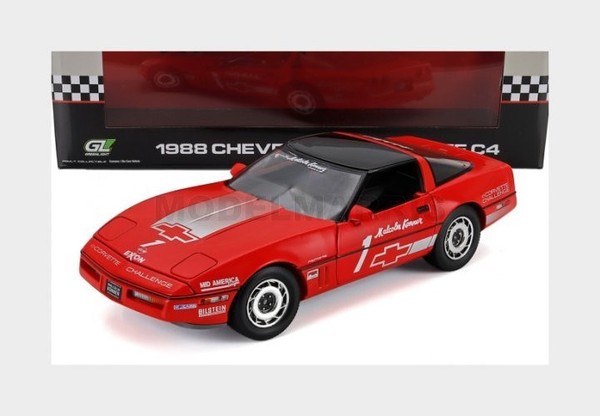 Greenlight 13645 Chevrolet Corvette C4 Malcom Konner 1988 Rot 1/18-image