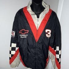 Vintage 90s Dale Earnhardt 3 Chevrolet Racing Jacket Nutmeg Mills XL Puffer
