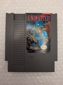 Uninvited (Nintendo NES) Authentic - Clean - Tested - Good Battery - Pristine 