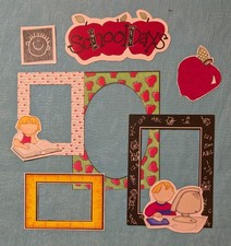 "SCHOOL DAYS" "KIDS RULE" MY MIND'S EYE FRAME UPS DIE CUT ** UPDATED **