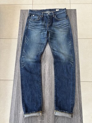 Men s EDWIN ESC33M Rainbow Selvedge Jeans Made In Japan Raw Indigo Denim W28 L32