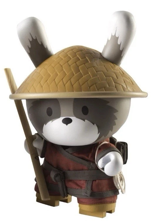 Huck Gee Red RAKU DUNNY set KIDROBOT 8” Vinyl Day & Night Version New In Boxes - Image 3 of 4