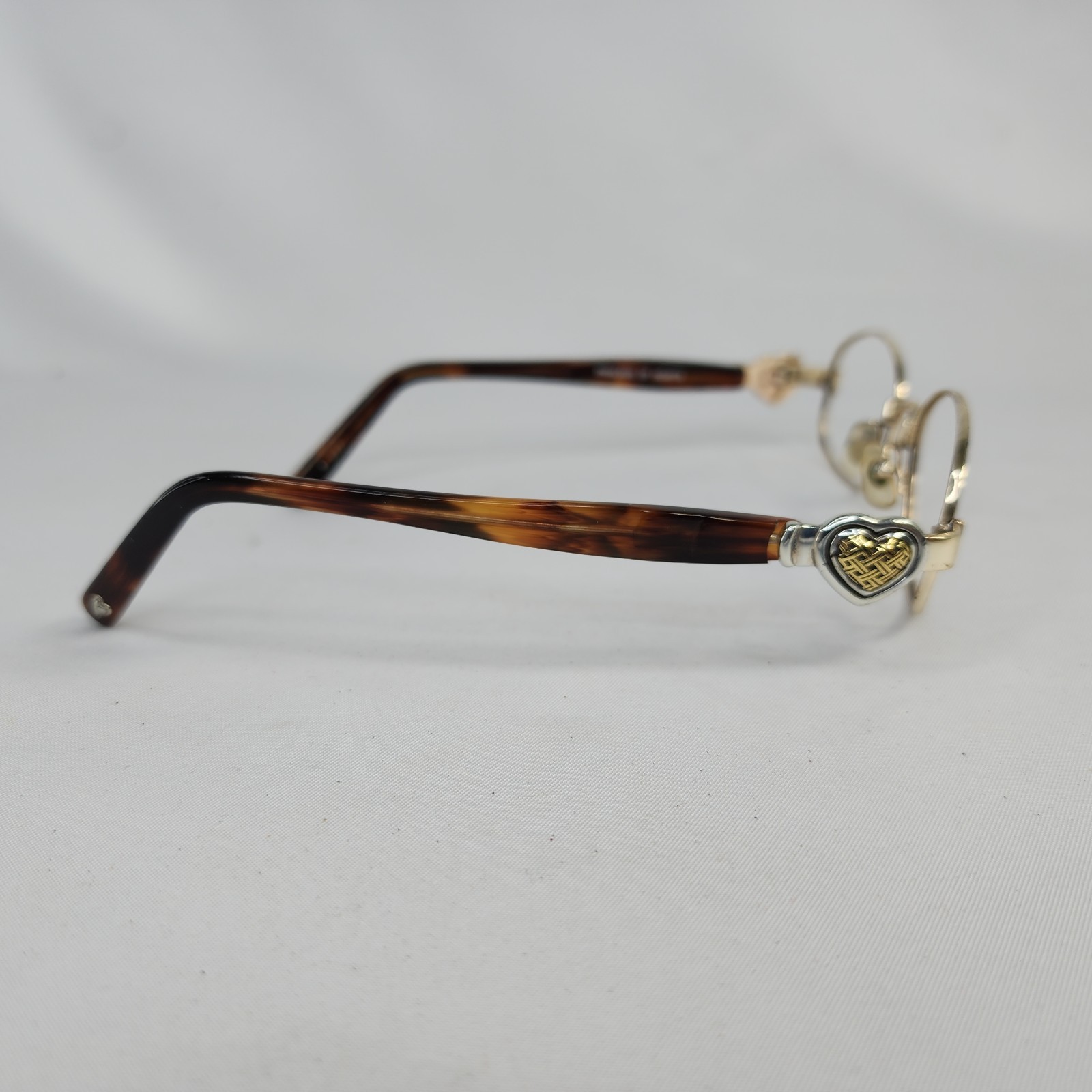 Brighton Princess of Hearts Glasses Frames SG828 Tortoise Gold Oval 49-17-135 thumbnail 4