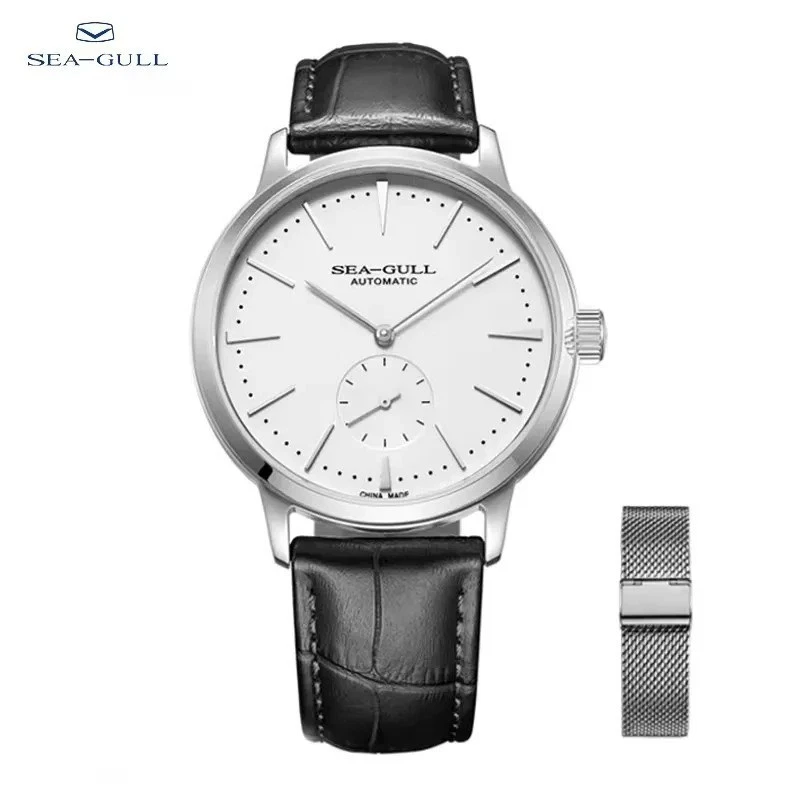 Reloj de pulsera mecánico Seagull Business para hombre 50 m impermeable Foto 2 de 4