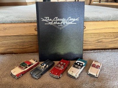 Lot Of 5 Classic Cars Of The 50's Franklin Mint And Book