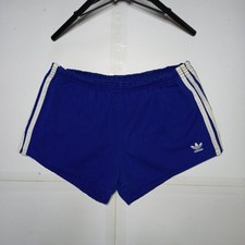Vintage 70s 80s Adidas Yugoslavia Cotton Shorts Blue Mens Size L D7 Sprinter