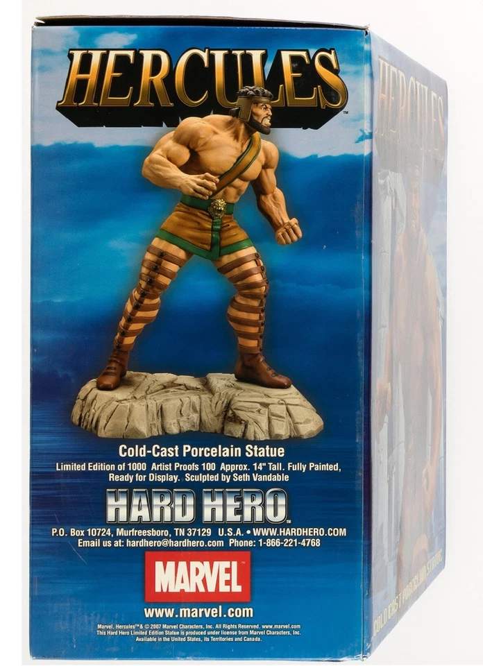 NEW!! 2007 Marvel Comics Hercules Statue Hard Hero Seth Vandable Boxed FREESHIP - Image 4 of 4