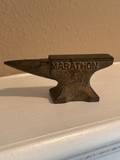 Marathon vintage miniature cast-iron advertising