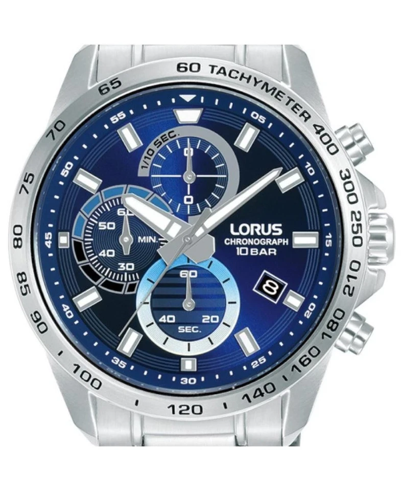 LORUS Hombres Analógico Cuarzo Informal Reloj Clásico Vestido Esfera Azul Impermeable Redondo Ja Foto 2 de 2