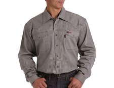 Cinch Work Shirt Mens L/S Flame Resistant Snap 3XL Gray WLW2002001