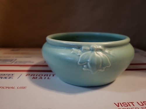 Redwing 865 Teal Green Bowl Vase Pottery (Has Crazing) See All Photos Descript - Picture 2 of 12
