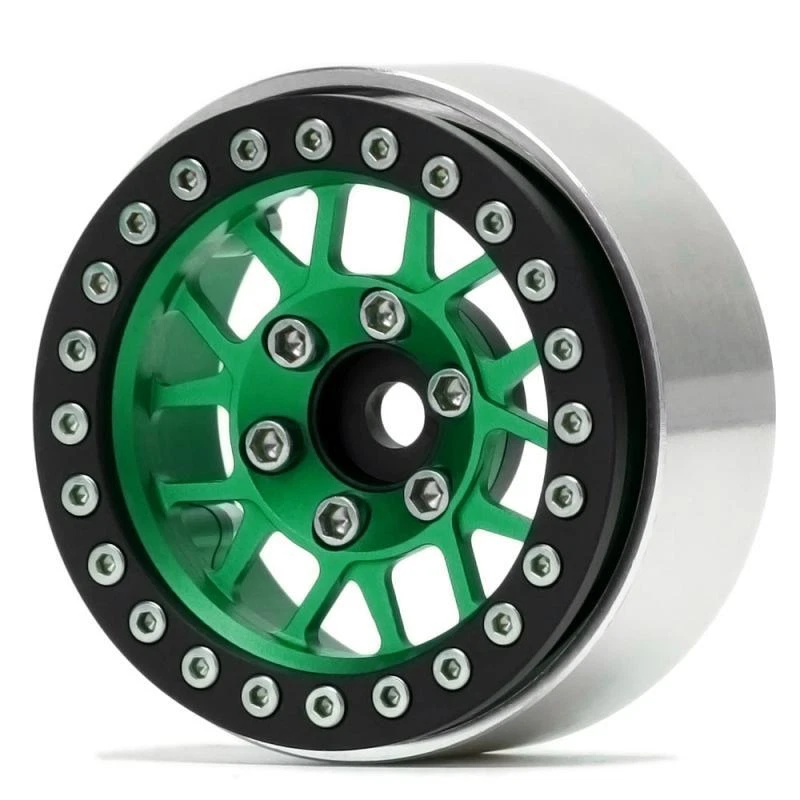 4PCS Aluminum 1.9 Beadlock Wheel Rims for 1/10 RC Crawler Car Axial SCX10 TRX4 - Image 4 of 4